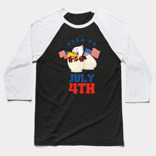 Born on July 4th Baseball T-Shirt